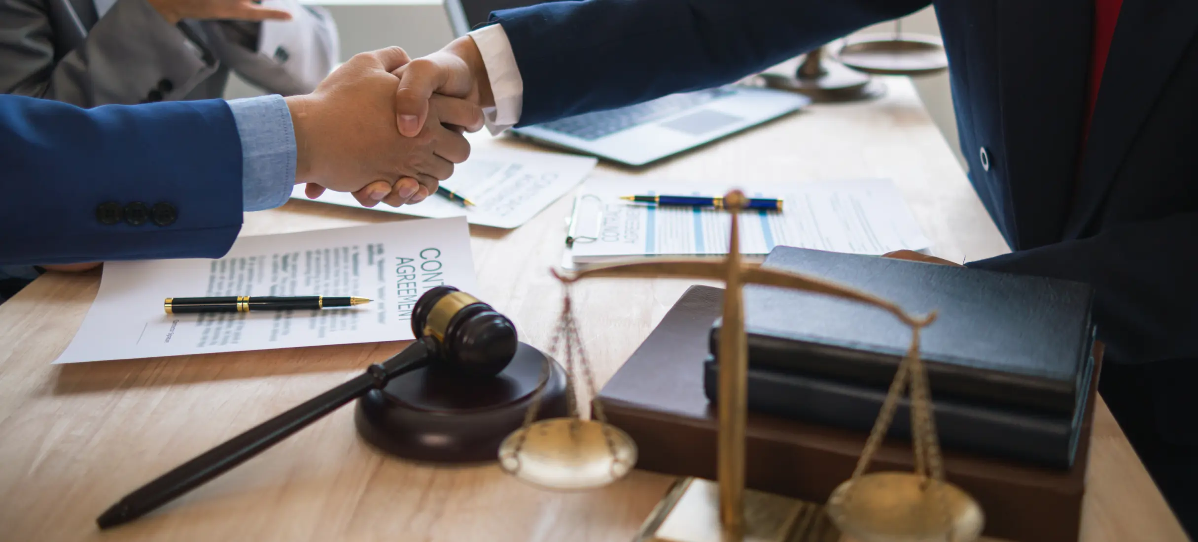 lawyers shaking hands